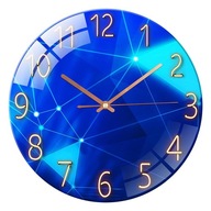 Moderné sklenené nástenné hodiny Pendulum Living Geometry