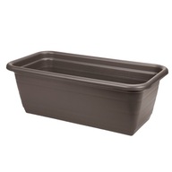 BALKÓNOVÝ BOX 60 CM KVETINOVÝ KVETINÁČ MOKKA HNEDÝ