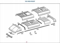 MERCEDES SPRINTER PALAK dach W901 W902 / A9016500120