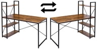 Písací stôl Industrial Loft Trosa Rustic Starý Dub