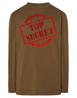 Longsleeve męski nadruk napis TOP SECRET r.M