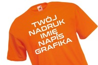 Farebné tričko T-SHIRT s vlastným nápisom s potlačou MENOM LOGO 1 farba