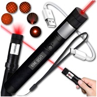 LÉZER MUTATÓ PIROS LÉZER USB ERŐS NAGY HATÓTÁVOLSÁG AKKUMULÁTOR