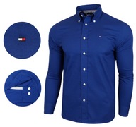 Tommy Hilfiger Pánska košeľa modrá Casual REGULAR FIT 100% Bavlna L