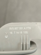 Audi A3 8V cover PRZECIWSLONECZNA left 8V5857551A
