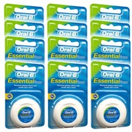 12X NIĆ DENTYSTYCZNA ORAL-B ESSENTIAL FLOSS 50m