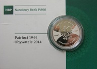 20 zł 2014 - Patrioci 1944 Obywatele 2014 - St. L