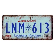 Dekoratívna tabuľa Plech Louisiana Purchase LNM 613