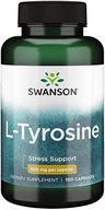 SWANSON L-TYROSINE 500 mg 100 kapsúl L-tyrozín stres pamäť