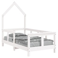 Rama łóżka dziecięcego, biała, 70x140 cm, dre