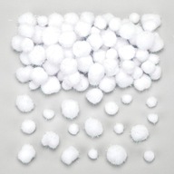 Sada pompónov snehových gúľ Snowball Pom Poms Value Pack