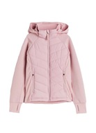 H&M różowa kurtka sportowa dziewczęca z kapturem 146/152
