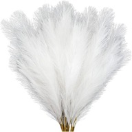 Umelá pampová tráva trstina biela sada 10ks dekoračné vetvičky