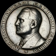 Niemcy, III Rzesza, medal z 1933 roku, Hermann Göring Srebro Bardzo Rzadki