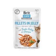 Brit Care Cat Filety z indykiem i krewetkami 85g