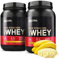 OPTIMUM WHEY GOLD STANDARD BIELKOVINY WPI ON 2x 908g | Banánový