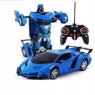 Auto Robot Transformers 2v1 R/C Diaľkové ovládanie Svetlo Zvuk Drift Modrá