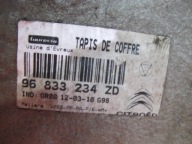 CITROEN C3 II 2 DS3 mats floor boot rear part 96833234ZD