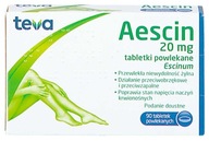 AESCIN 20 mg lek przeciwzapalny żylaki 90 tabletek
