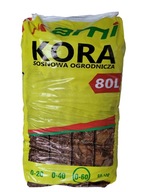 Kora sosnowa ogrodowa iglasta 0-60 mm 80 l Gruba Sortowana