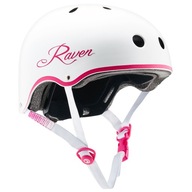 Велосипедний шолом RAVEN Essto White/Pink (52-55см)
