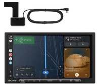 Sony XAV-AX6050 Radio samochodowe Android Auto CarPlay Wi-Fi + antena DAB