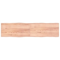 Doska stola svetlohnedá 200x50x(2-4) cm drevo s prírodným okrajom