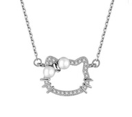 Náhrdelník Hello Kitty fairy goth Retiazka Perličky