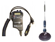 RADIO CB MIDLAND ALAN 42 DS + ANTENA NA MAGNES SIRIO TURBO 800 + NAKLEJKA