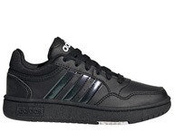 Buty dziecięce młodzieżowe sneakersy czarne adidas HOOPS 3.0 GZ9671 38 2/3