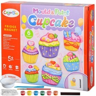 MAGNETY DIY MUFFINY KREATÍVNA ZÁBAVA ROZVÍJA ÚČINNOSŤ DARČEK PRE 5,6 ROKOV