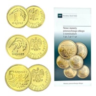 Rocznik 2013 UNC - Komplet monet 1,2,5 gr - Royal Mint (3 sztuki) + FOLDER