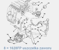 Tesnenie vzduchového ventilu pre motor Citroen/ Peugeot 1,8-16v EW7J4 - OE