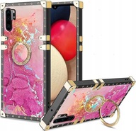 ETUI LUKSUSOWE DO HUAWEI P30 PRO GLAMOUR MARMUR BROKAT RING CASE + FOLIA