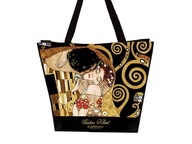 Carmani, torba na ramię - G. Klimt. Pocałunek + drzewo