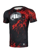 Pitbull Rashguard Blood Dog Krátky Rukáv 2.0 Čierny M