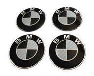 BMW NÁLEPKY ZNÁMKY EMBLEMATY CARBON 64mm 4KS.