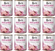 BRIT Paté & Meat Chicken Turkey Puppy 12x 800g