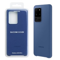 Zadný Kryt Samsung do Samsung Galaxy S20 Ultra Silicone Cover tmavo modrá