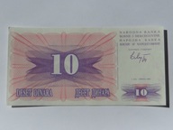 [B0493] Bośnia i Hercegowina 10 dinarów 1992 r.UNC