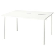 IKEA MITTZON Rokovací stôl 140x108x75 cm biely