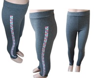 Legginsy getry cienkie DZIEWCZYNKI 110-116