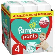 PAMPERS Plienkové nohavičky MTH Veľ.4, 9-15kg, 176ks