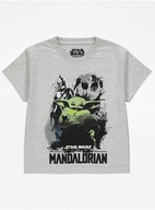 GEORGE tričko grey marl Star Wars Mandalorian 110-116