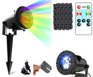LED laserový projektor RGB VIANOCE 16v1 ZÁHRADNÁ POHYBLIVÁ LAMPA NA VIANOČNOM STROMČEKU