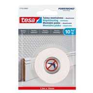 Dwustronna taśma montażowa tesa POWERBOND do mocowania na tapety, 1,5m x 19