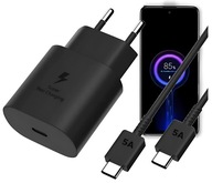 SZYBKA ŁADOWARKA SIECIOWA TELEFONU DLA SAMSUNG KOSTKA 25W + KABEL USB-C 1M