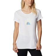 Koszulka trekkingowa damska Columbia biała XS