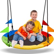 MOCNA HUŚTAWKA OGRODOWA BOCIANIE GNIAZDO 160kg HAMAK FOTEL DLA DZIECI 100cm