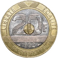 Francja 20 franków 1992